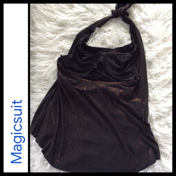 Magicsuit by Miraclesuit Draped Halter Tankini Top - Picture 4 of 10